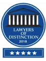Lawyers Of Distinction | 2018 | 5 stars
