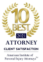 10 Best 2021 | Attorney | Client Satisfaction | American Institute of Personal Injury Attorneys