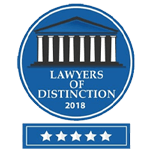 Lawyers Of Distinction | 2018 | 5 Stars
