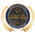 American Institute Of Trial Lawyers | Litigator Of The Year | 2021